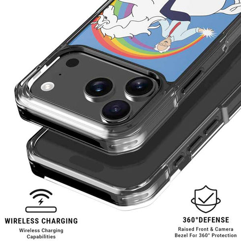 Feel The Bern Unicorn iPhone 18 Pro Clear Case