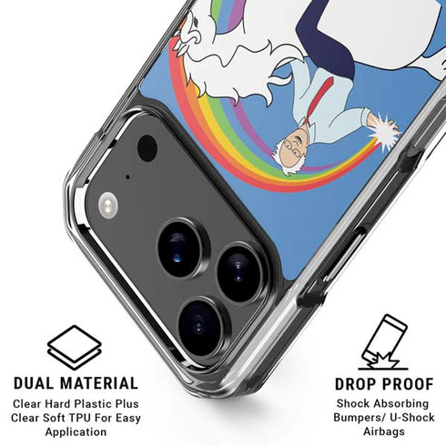 Feel The Bern Unicorn iPhone 18 Pro Clear Case