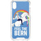 Feel The Bern Unicorn iPhone XS Clear Case