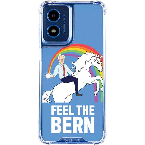 Feel The Bern Unicorn Moto G 5G (2024) Clear Case