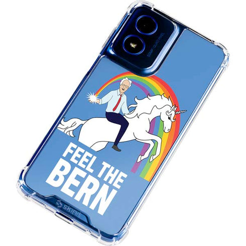 Feel The Bern Unicorn Moto G 5G (2024) Clear Case