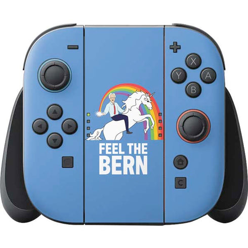 Feel The Bern Unicorn Nintendo Skins