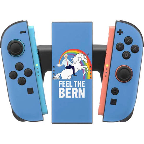 Feel The Bern Unicorn Nintendo Switch 2 (2025) Joy-Con Controller Skin