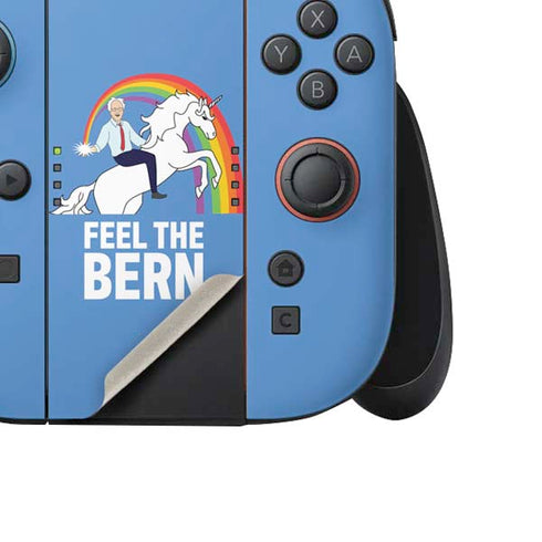 Feel The Bern Unicorn Nintendo Switch 2 (2025) Joy-Con Controller Skin