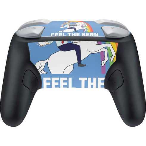 Feel The Bern Unicorn Nintendo Switch 2 (2025) Pro Controller Skin