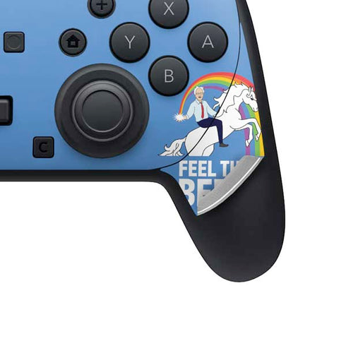 Feel The Bern Unicorn Nintendo Switch 2 (2025) Pro Controller Skin