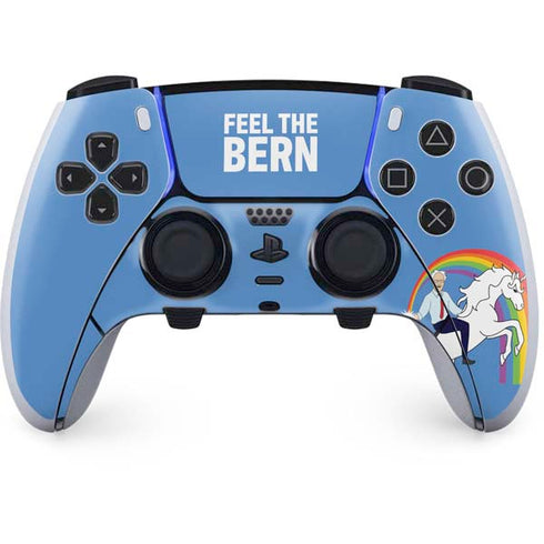 Feel The Bern Unicorn PS5 DualSense Edge Pro Controller Skin