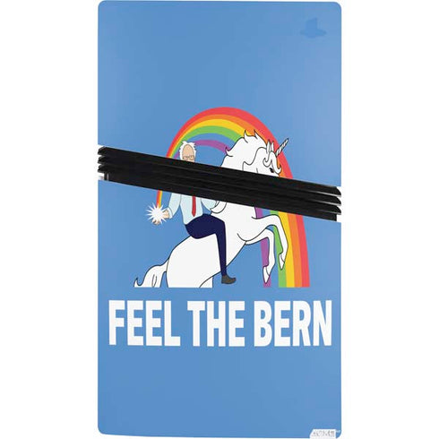 Feel The Bern Unicorn PS5 Pro Console Skin