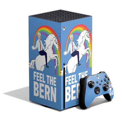Feel The Bern Unicorn Xbox Series X Bundle Skin