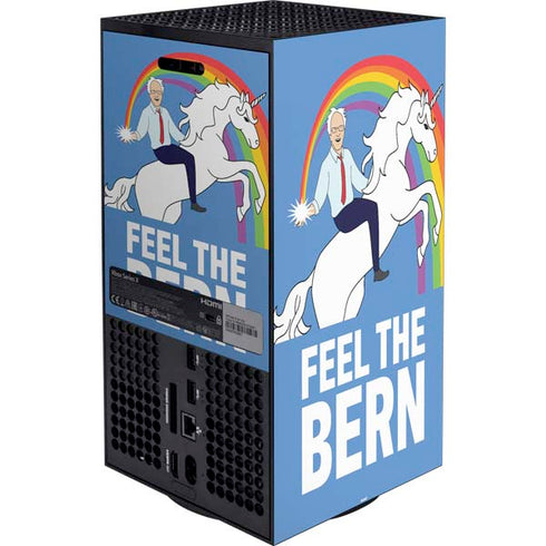Feel The Bern Unicorn Xbox Series X Bundle Skin
