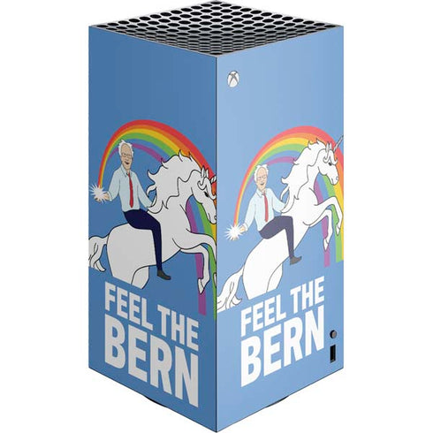 Feel The Bern Unicorn XBox Series X Digital Edition Console Skin