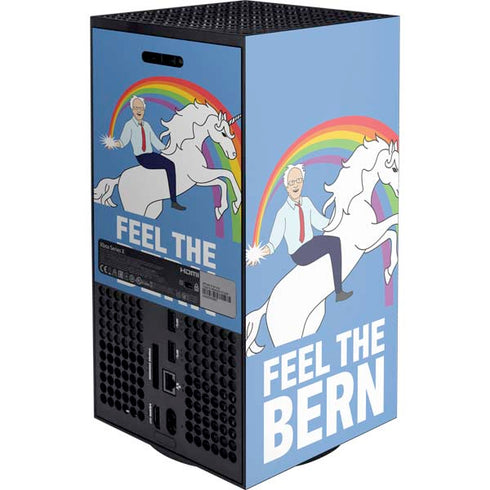 Feel The Bern Unicorn XBox Series X Digital Edition Console Skin