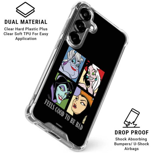 Disney Villains Characters Feels Good To Be Bad Galaxy S26 Clear Case