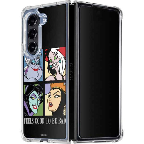 Disney Villains Characters Feels Good To Be Bad Galaxy Z Fold5 5G Clear Case