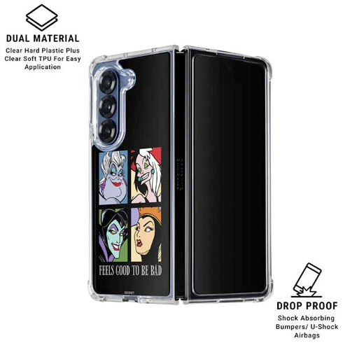 Disney Villains Characters Feels Good To Be Bad Galaxy Z Fold6 Clear Case