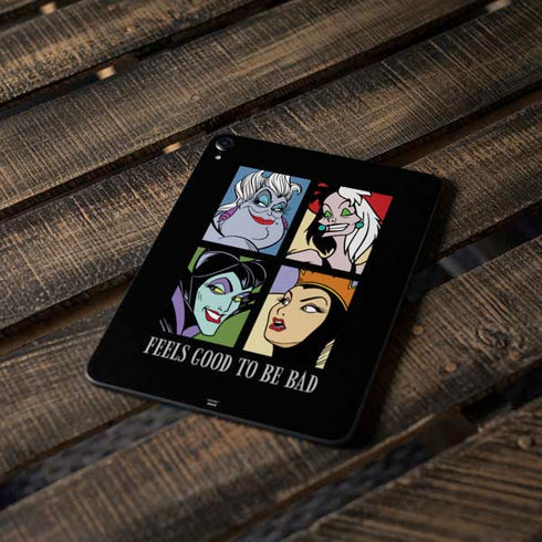 Disney Villains Characters Feels Good To Be Bad Apple iPad Pro Skin