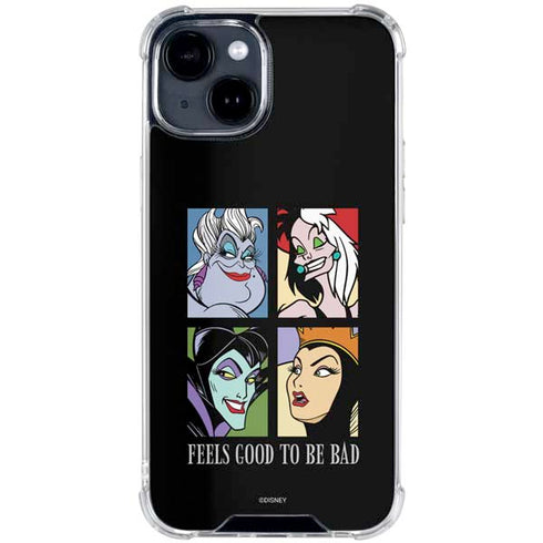 Disney Villains Characters Feels Good To Be Bad iPhone 15 Clear Case