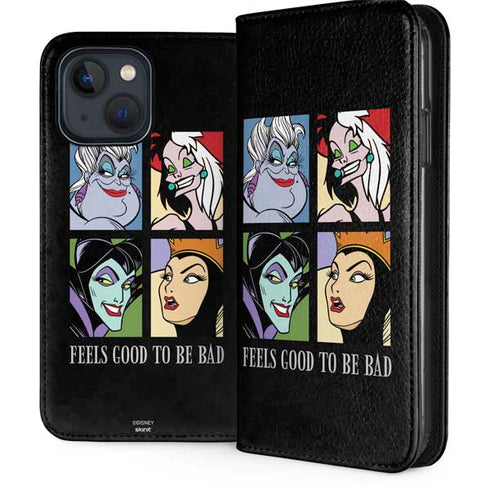 Disney Villains Characters Feels Good To Be Bad iPhone 15 Plus Folio Case