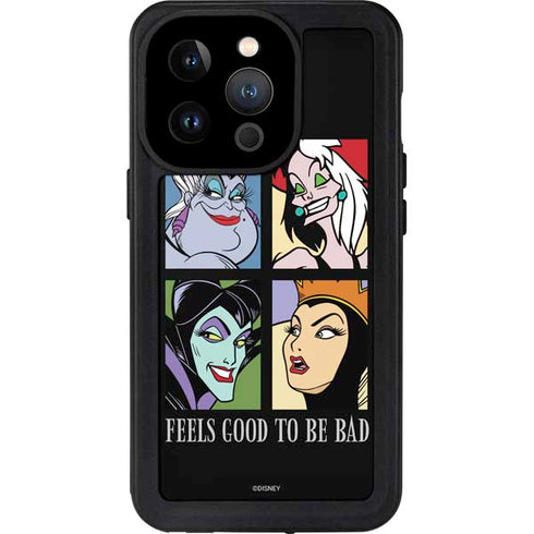 Disney Villains Characters Feels Good To Be Bad iPhone 15 Pro Waterproof Case
