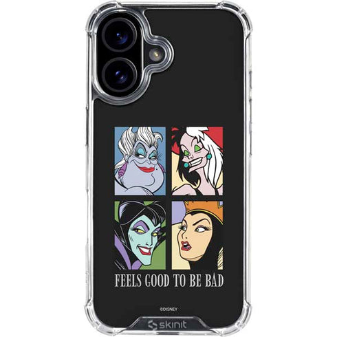 Disney Villains Characters Feels Good To Be Bad iPhone 16 Plus Clear Case