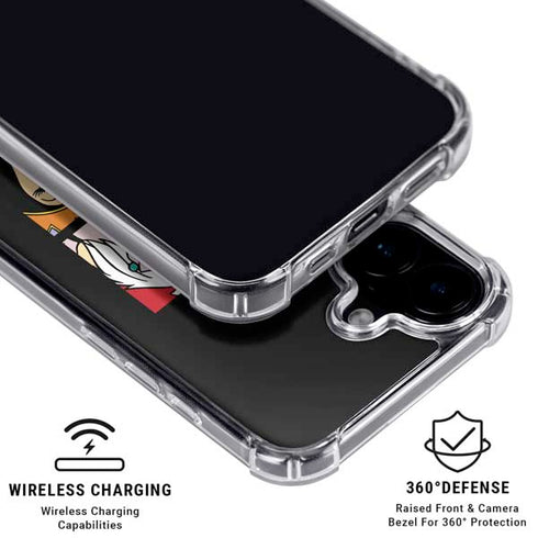 Disney Villains Characters Feels Good To Be Bad iPhone 16 Plus Clear Case