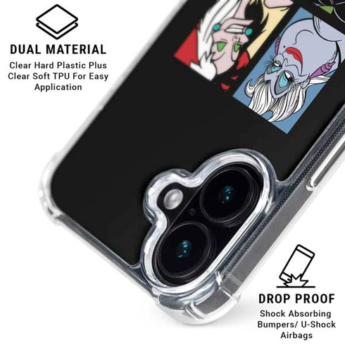 Disney Villains Characters Feels Good To Be Bad iPhone 16 Plus Clear Case