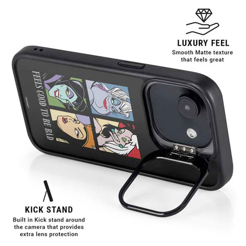 Disney Villains Characters Feels Good To Be Bad iPhone 16e Kickstand Case