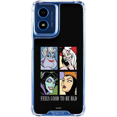 Disney Villains Characters Feels Good To Be Bad Moto G Play 4G (2024) Clear Case