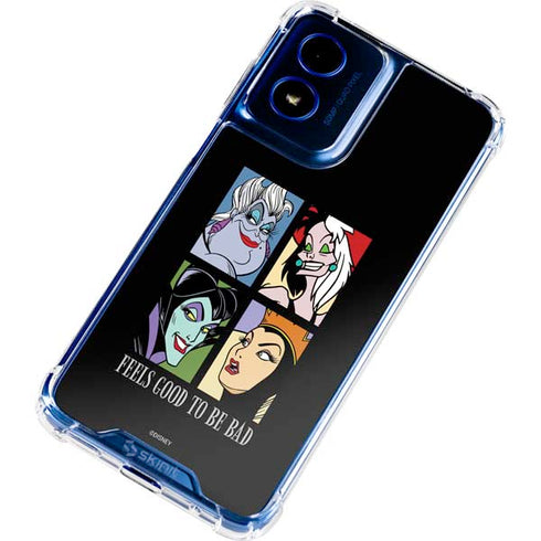 Disney Villains Characters Feels Good To Be Bad Moto G Play 4G (2024) Clear Case