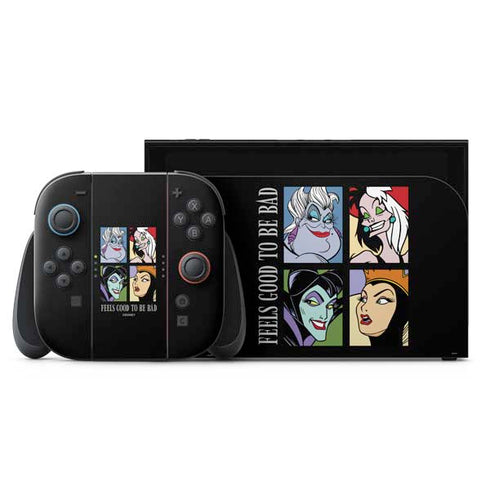 Disney Villains Characters Feels Good To Be Bad Nintendo Switch 2 (2025) with Joy-Con Skin