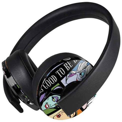 Disney Villains Characters Feels Good To Be Bad PlayStation 4 Gold Wireless Headset Skin