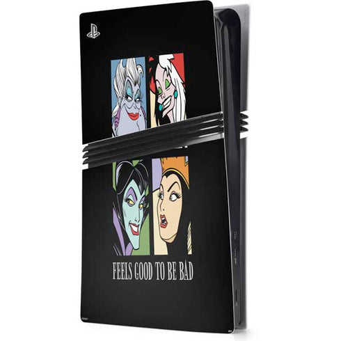 Disney Villains Characters Feels Good To Be Bad PS5 Pro Console Skin