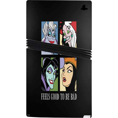 Disney Villains Characters Feels Good To Be Bad PS5 Pro Console Skin