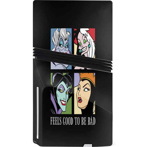 Disney Villains Characters Feels Good To Be Bad PS5 Pro Disk Console Skin