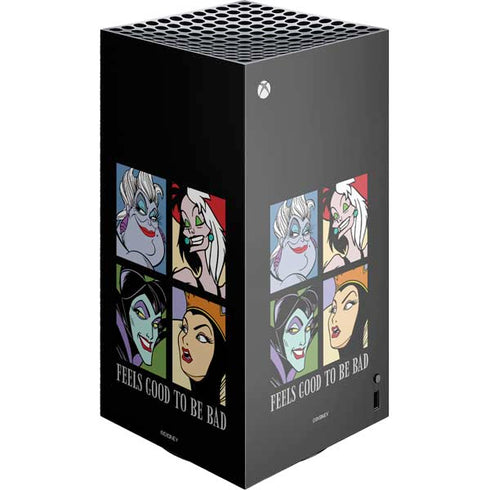 Disney Villains Characters Feels Good To Be Bad XBox Series X Digital Edition Console Skin