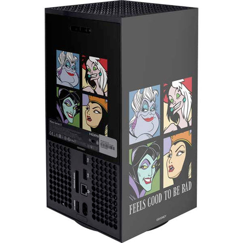 Disney Villains Characters Feels Good To Be Bad XBox Series X Digital Edition Console Skin