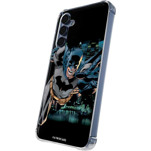 DC Comics Batman All Star Batman & Robin, The Boy Wonder Action Pose Art BY Jim Lee Galaxy A55 5G Clear Case
