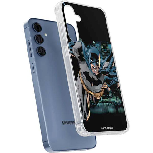 DC Comics Batman All Star Batman & Robin, The Boy Wonder Action Pose Art BY Jim Lee Galaxy A55 5G Clear Case