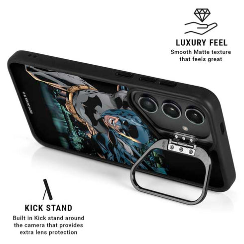 DC Comics Batman All Star Batman & Robin, The Boy Wonder Action Pose Art BY Jim Lee Galaxy S24 Ultra Kickstand Case