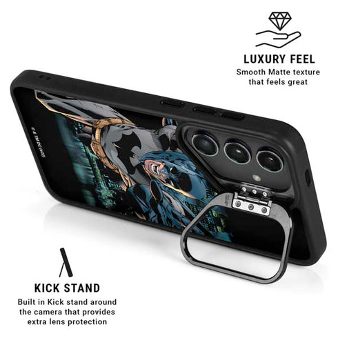 DC Comics Batman All Star Batman & Robin, The Boy Wonder Action Pose Art BY Jim Lee Galaxy S26 Ultra Kickstand Case