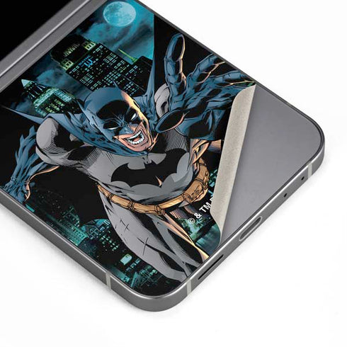 DC Comics Batman All Star Batman & Robin, The Boy Wonder Action Pose Art BY Jim Lee Galaxy Z Flip6 Skin