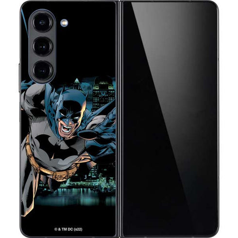 DC Comics Batman All Star Batman & Robin, The Boy Wonder Action Pose Art BY Jim Lee Galaxy Z Fold5 5G Skin