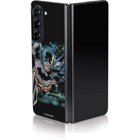 DC Comics Batman All Star Batman & Robin, The Boy Wonder Action Pose Art BY Jim Lee Galaxy Z Fold5 5G Skin