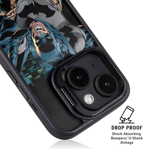 DC Comics Batman All Star Batman & Robin, The Boy Wonder Action Pose Art BY Jim Lee iPhone 13 Kickstand Case