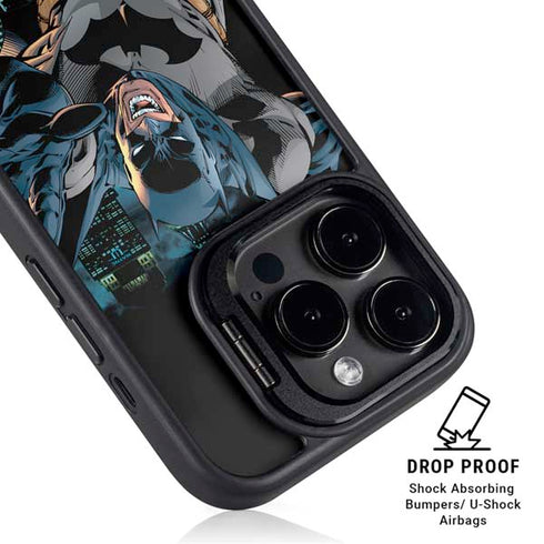 DC Comics Batman All Star Batman & Robin, The Boy Wonder Action Pose Art BY Jim Lee iPhone 13 Pro Max Kickstand Case