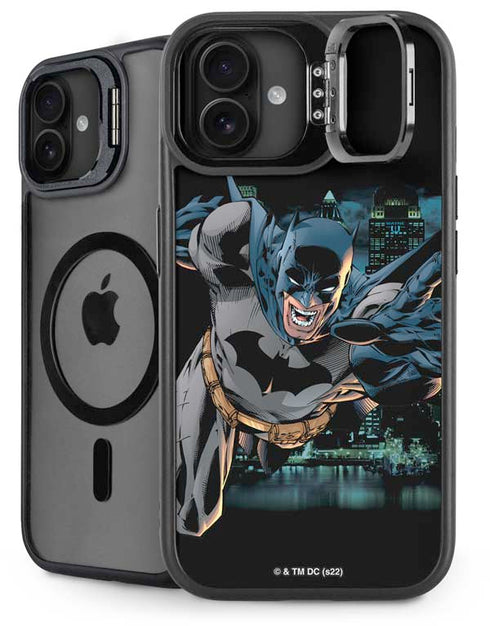 DC Comics Batman All Star Batman & Robin, The Boy Wonder Action Pose Art BY Jim Lee iPhone 16 Plus Kickstand Case