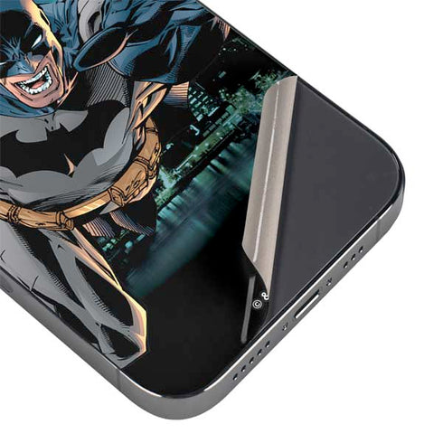 DC Comics Batman All Star Batman & Robin, The Boy Wonder Action Pose Art BY Jim Lee iPhone 16e Skin