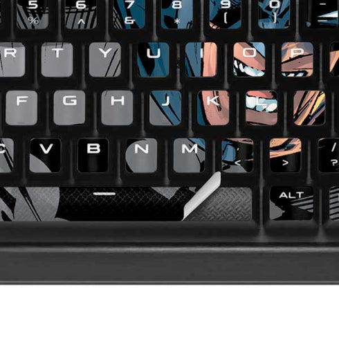 DC Comics Batman All Star Batman & Robin, The Boy Wonder Action Pose Art BY Jim Lee K95 RGB PLATINUM Mechanical Gaming Keyboard Skin