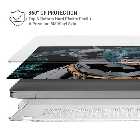 DC Comics Batman All Star Batman & Robin, The Boy Wonder Action Pose Art BY Jim Lee MacBook Pro 14in (2021-24) Case plus Skin