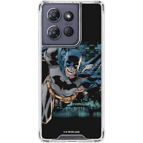 DC Comics Batman All Star Batman & Robin, The Boy Wonder Action Pose Art BY Jim Lee Moto G Play 5G (2025) Clear Case